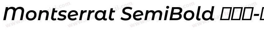 Montserrat SemiBold 半粗体字体转换